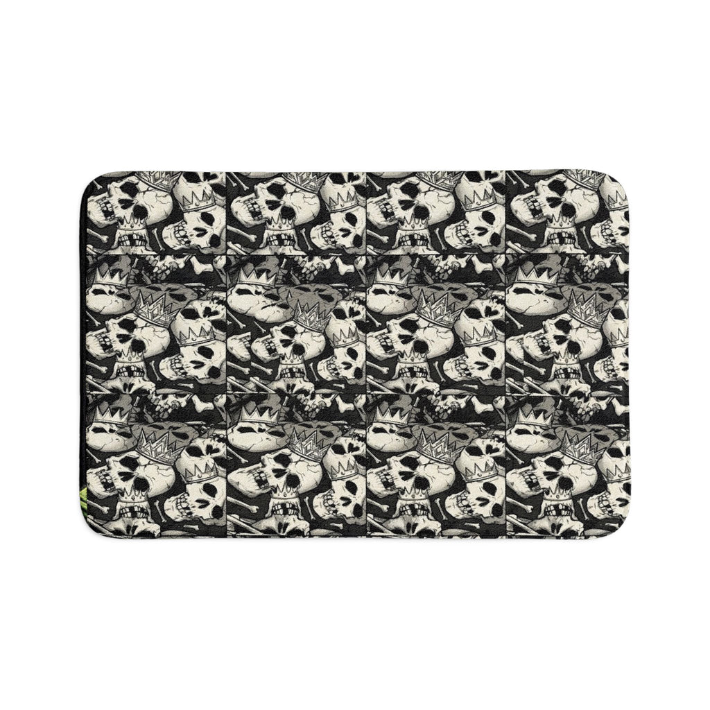 Skull N Bonez Designer Bathroom 3 Piece Rug and Toilet Mat Set by GT Artland