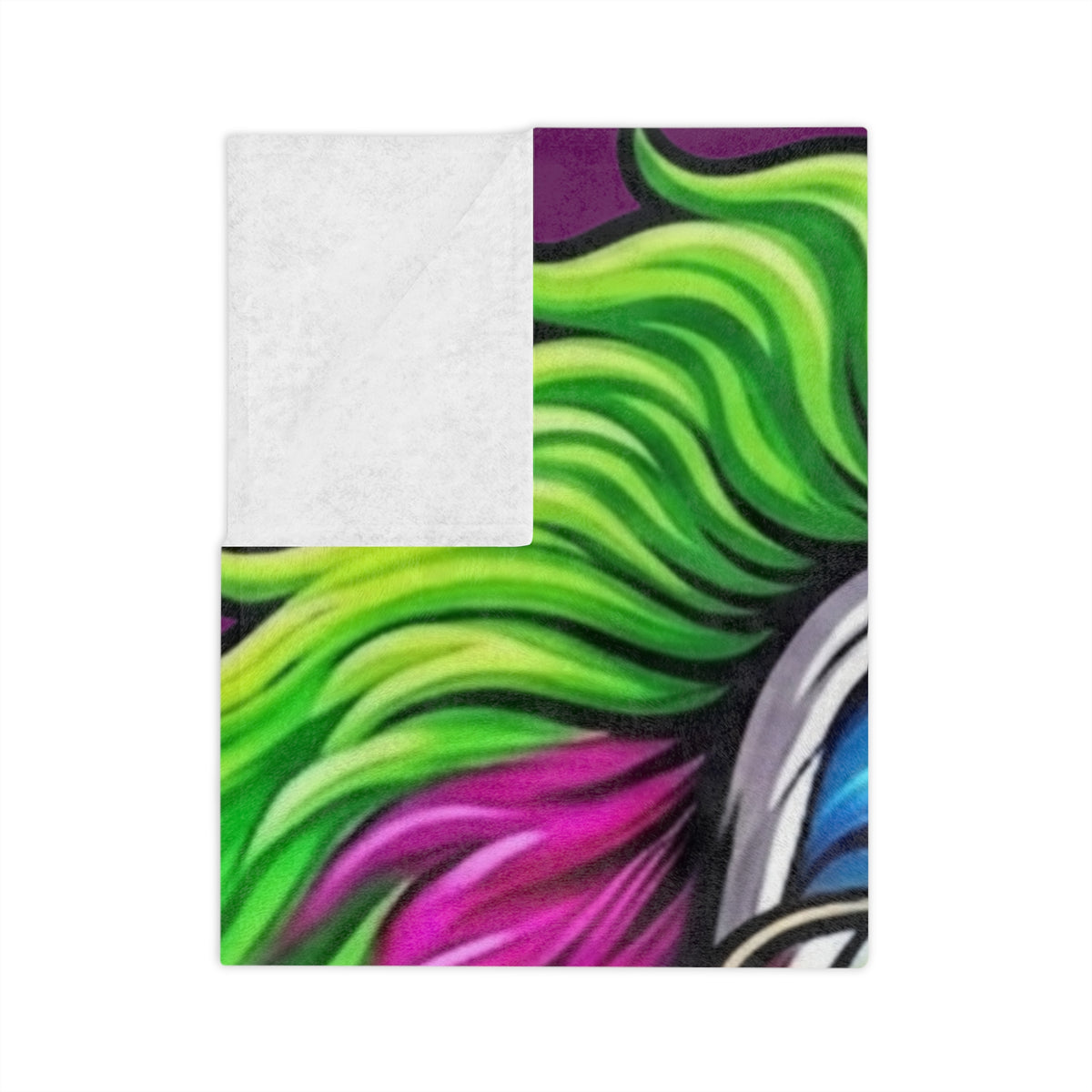 Neon GT Soldier Fan Gear Clown Blanket | Velveteen Microfiber by GT Artland