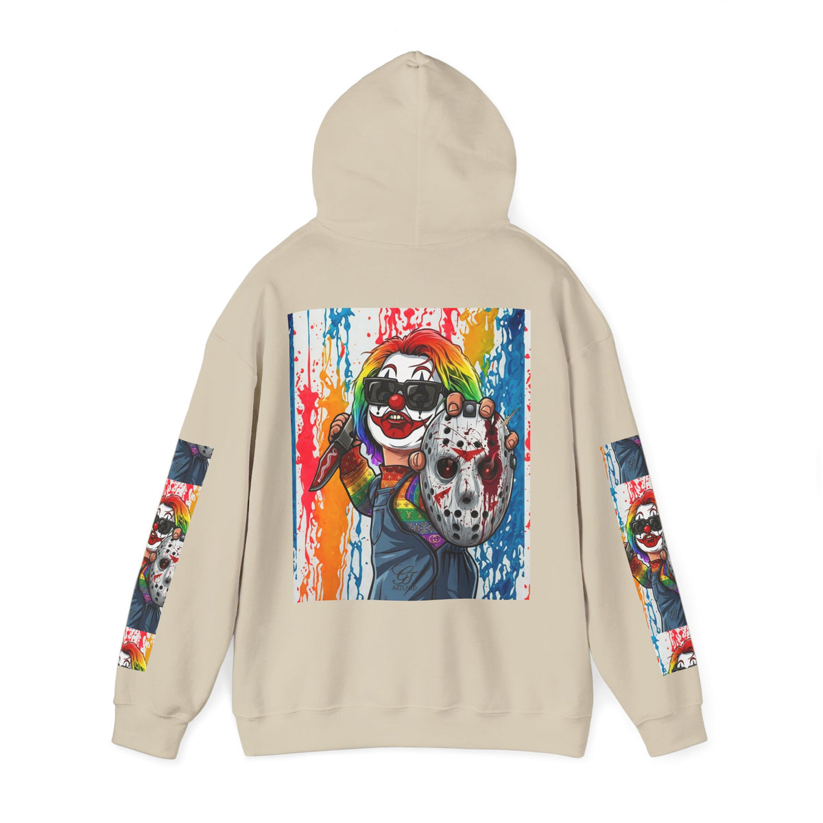 Rainbow Slasher Unisex Heavy Blend Hooded Sweatshirt by GT Artland