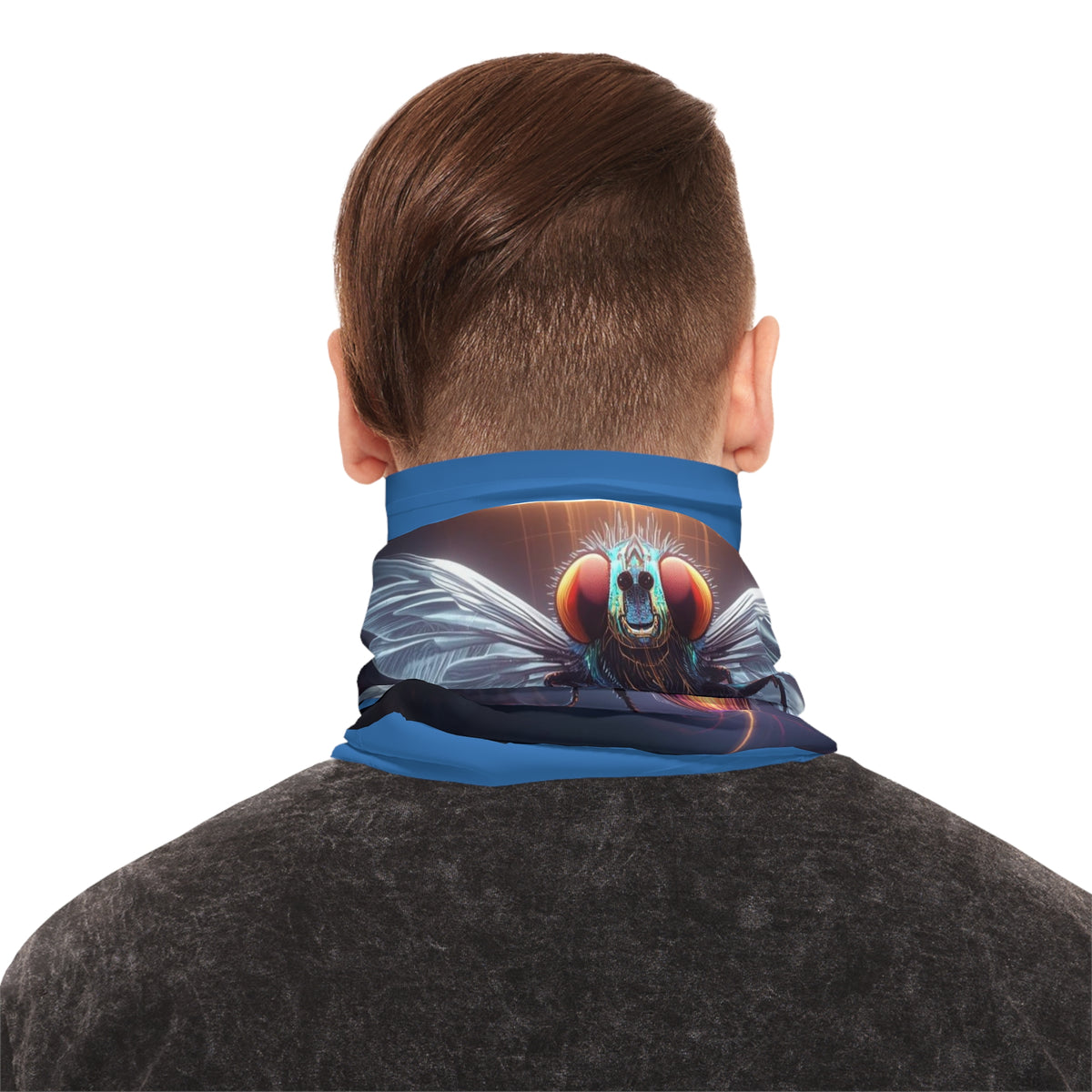 UFO Halo Insect lightweight neck gaiter | sci-fi bug design, space wings
