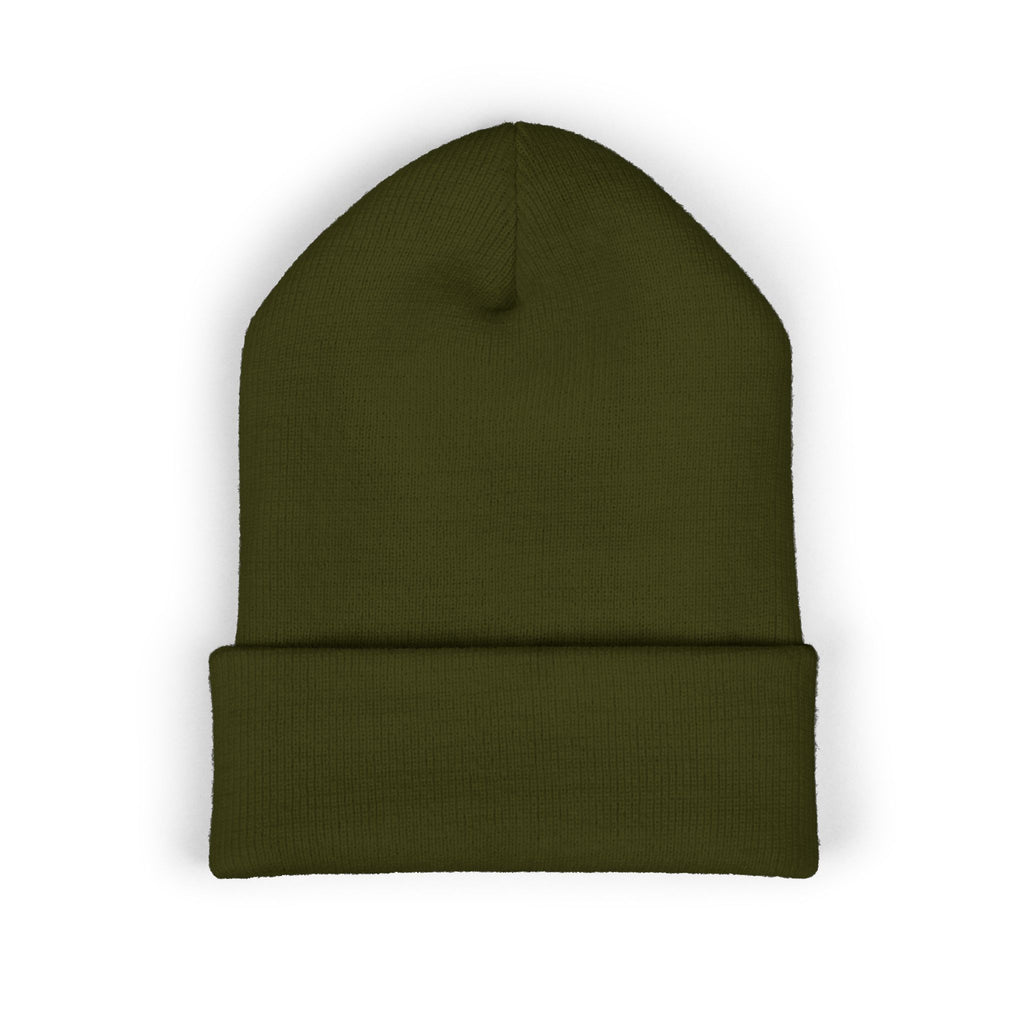 Retro Comic Duck Embroidered Cuffed Beanie