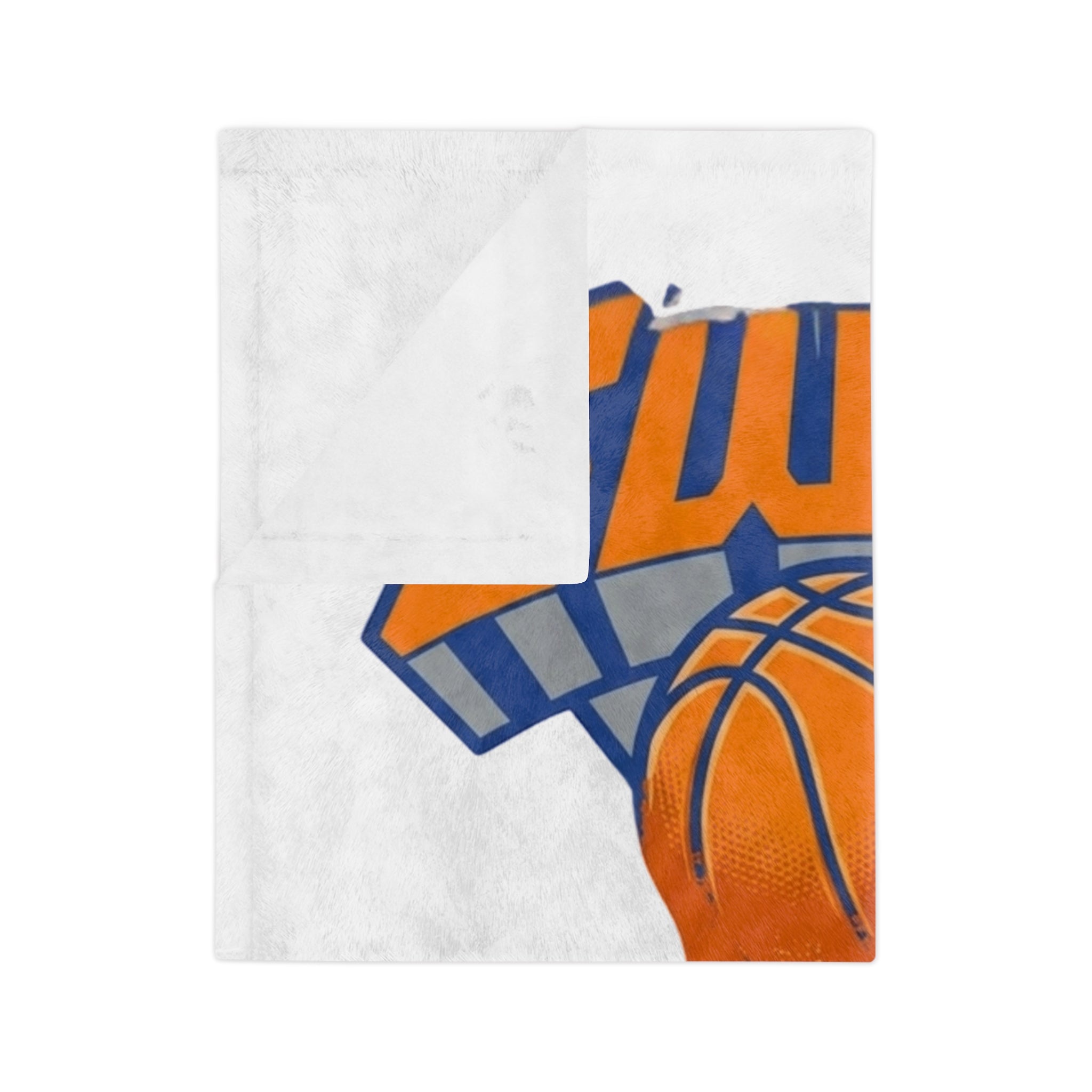 Dripping Basketball Swag Velveteen Blanket | Sports Logo Throw by GT Artland