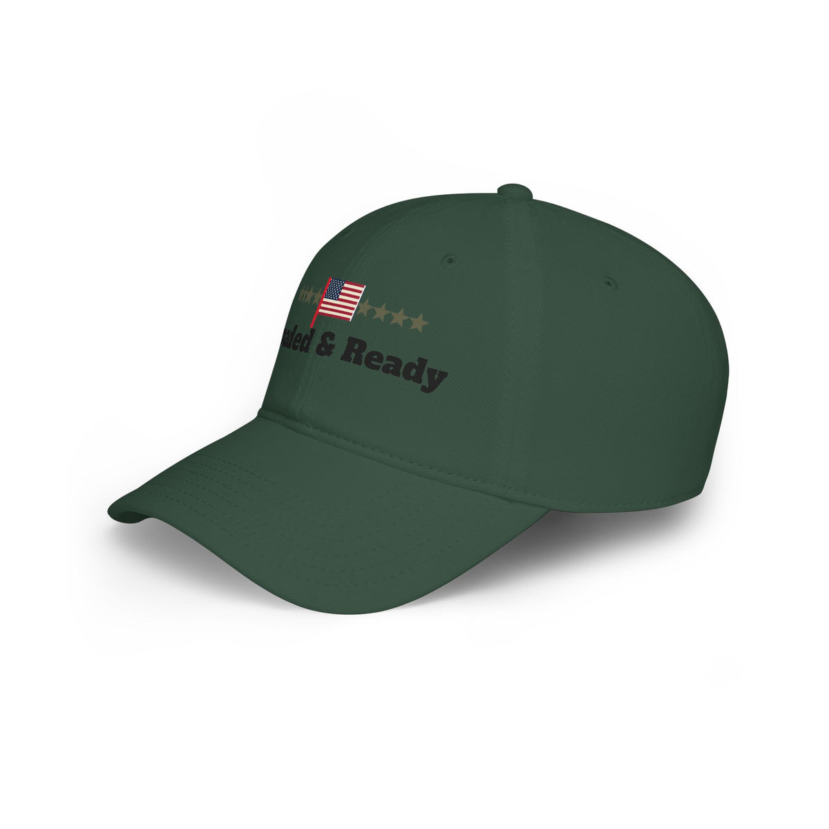 "Loaded & Ready" Flag Embroidery Cap | American Baseball Hat