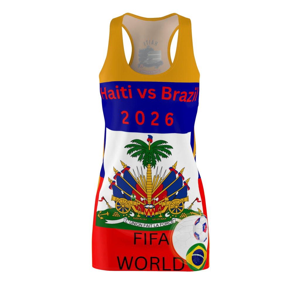 Soccer Football Haitian 2026  Dress |World Cup Football Racerback Dress