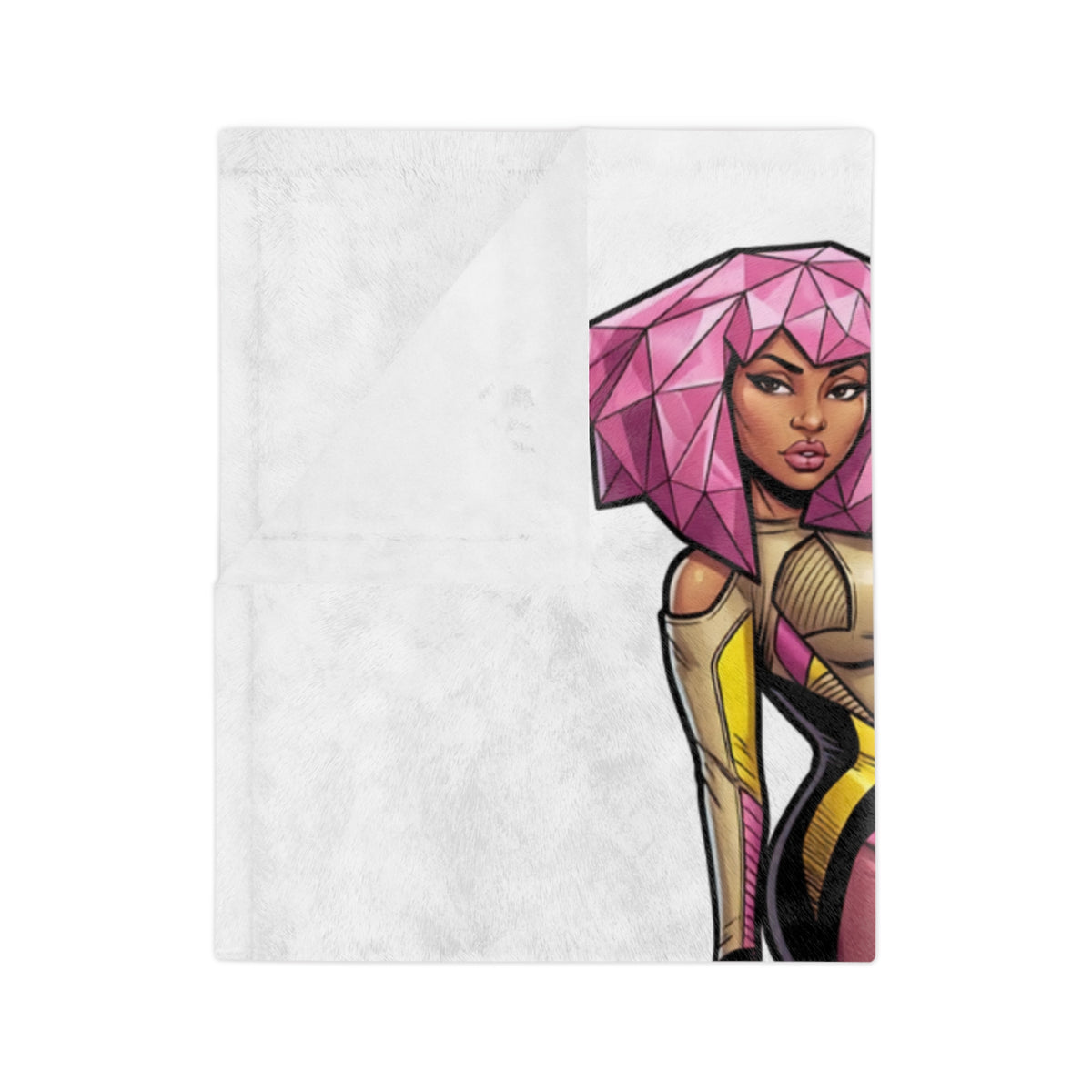 Pink Sexy Woman Velveteen Microfiber Blanket | Fashion Blanket