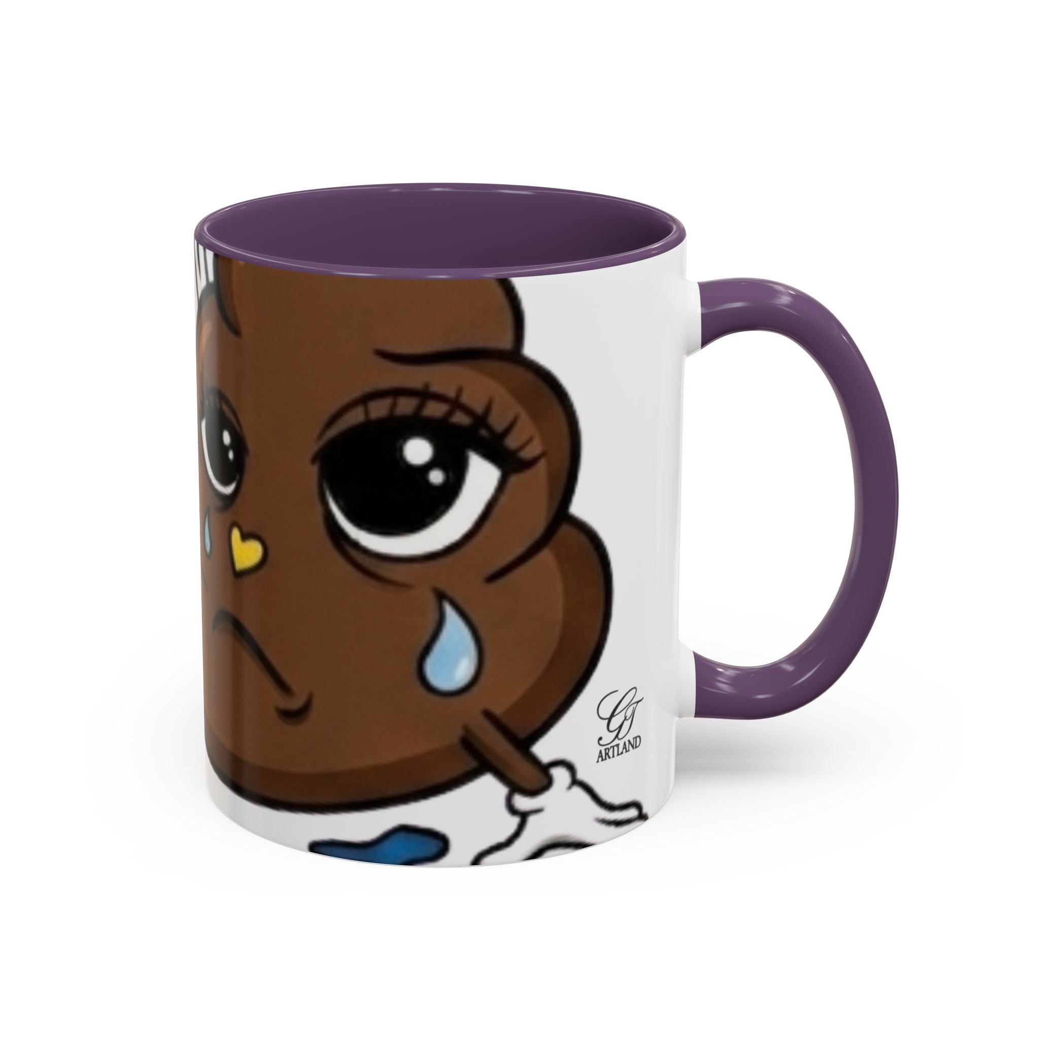 Sad Poop Emoji Coffee Mug – Funny Cute Collectors Novelty Accent Mug (11/15oz) by GT Artland