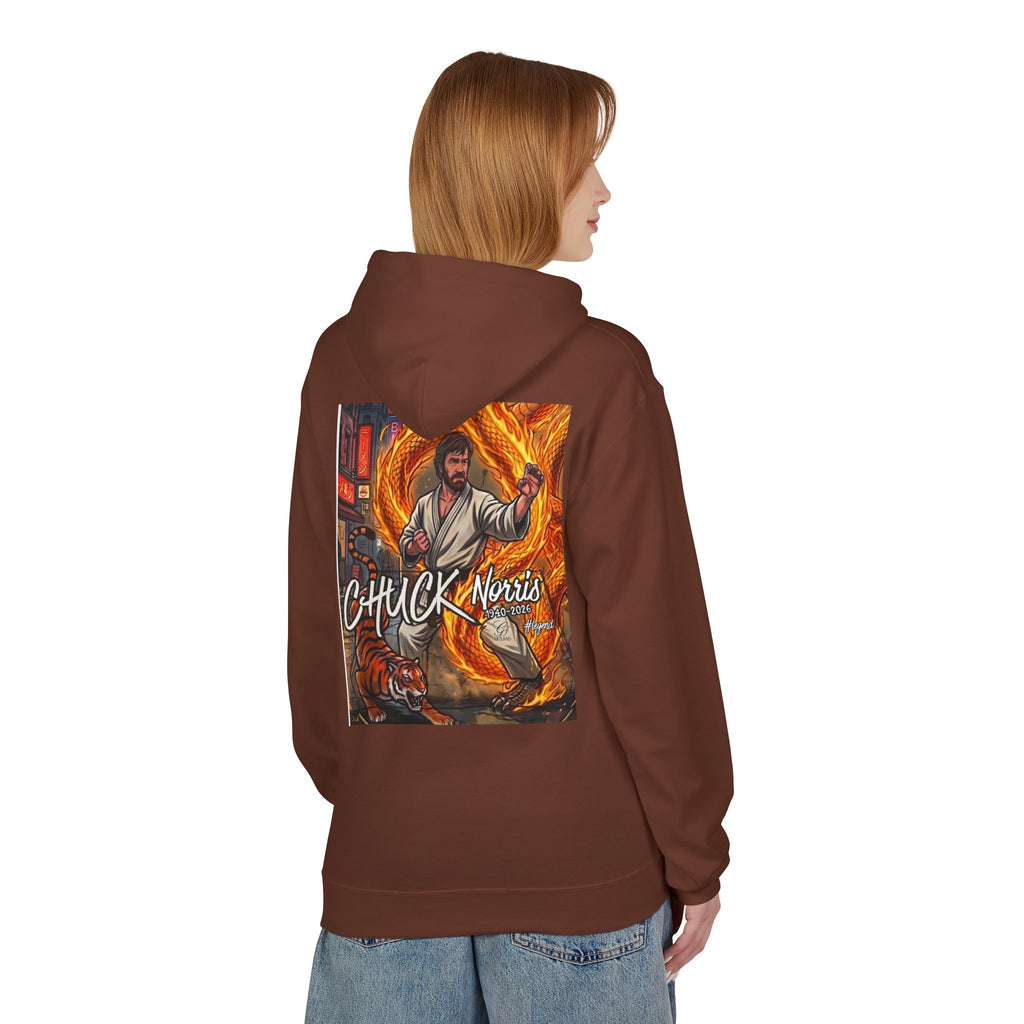 Chuck Norris Martial Arts Hoodie | Action Illustration, Retro Fight Scene by GT Artland
