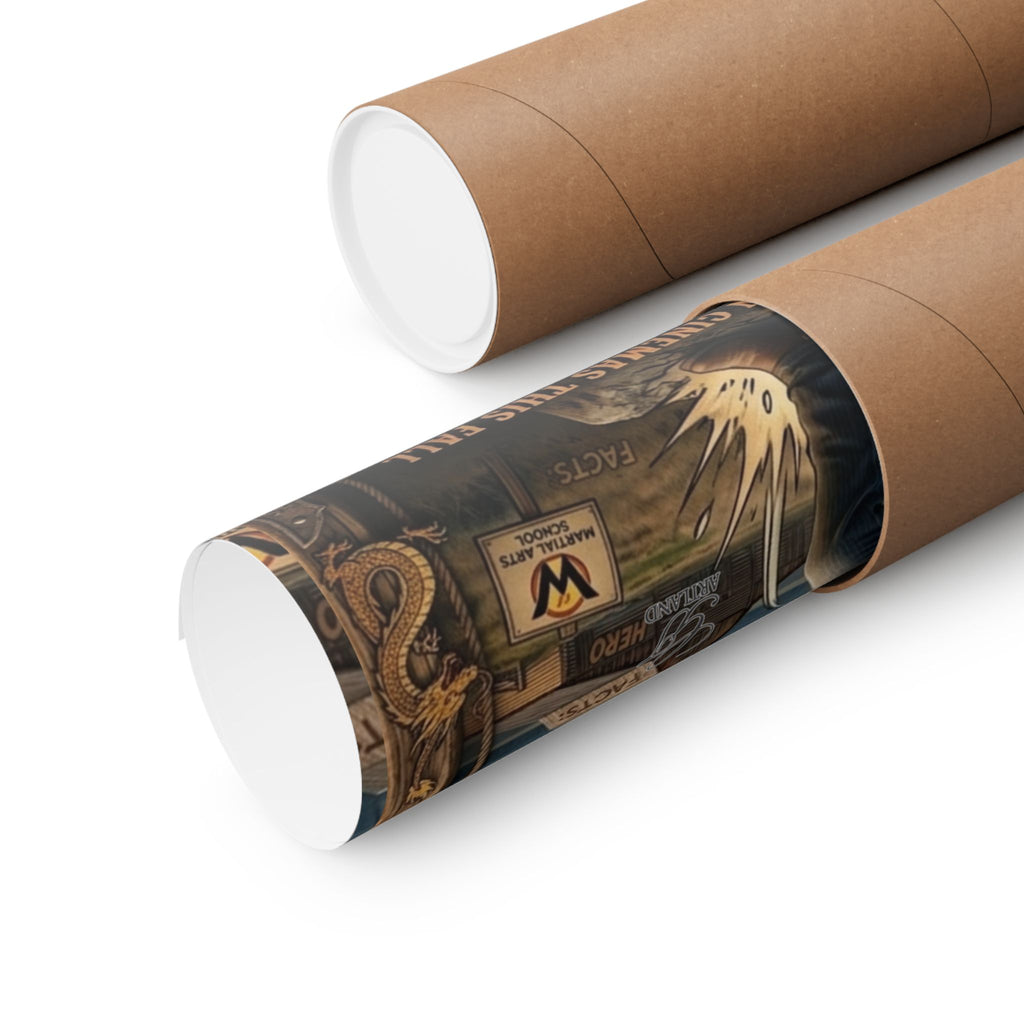 Chuck Norris Movie Poster Matte Vertical Poster | Cowboy Lawman Wall Art by GT Artland
