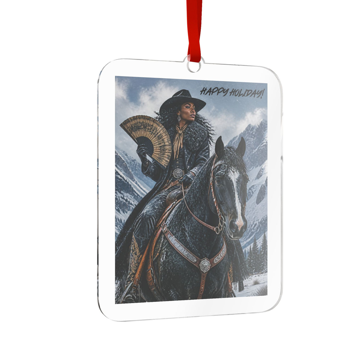 Happy Holidays Country Styling  Acrylic Ornament