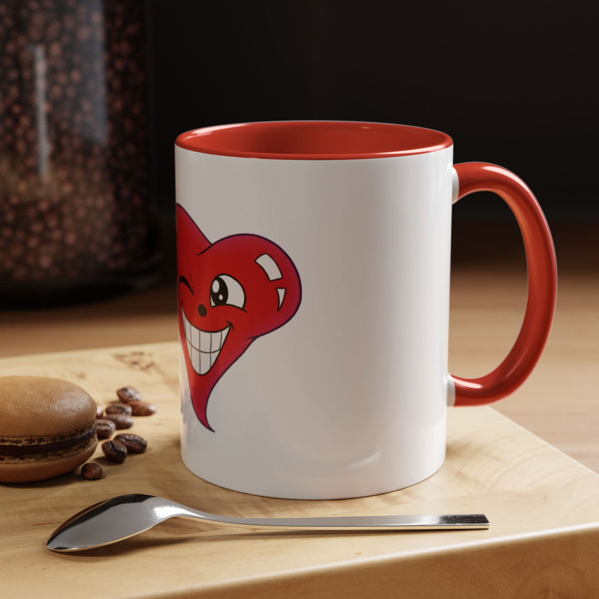 Winking Heart Graphic Mug | Accent Coffee Mug 11oz 15oz