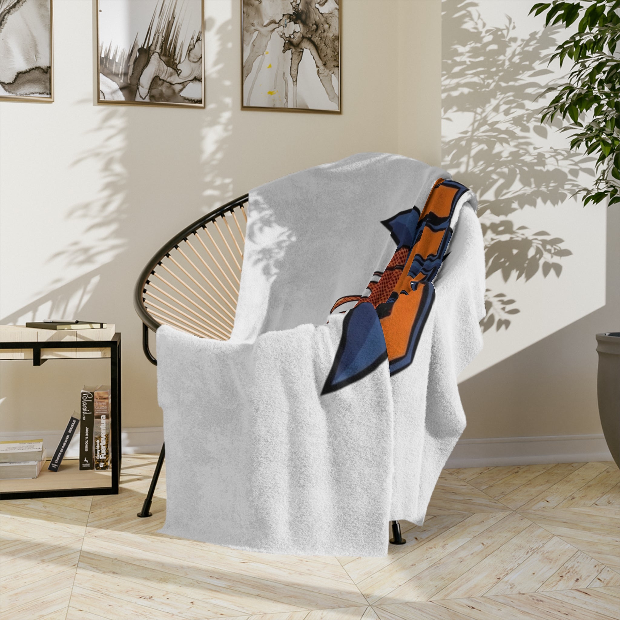 NYC Dripping Basketball Blanket | Velveteen Microfiber Blanket by GT Artland