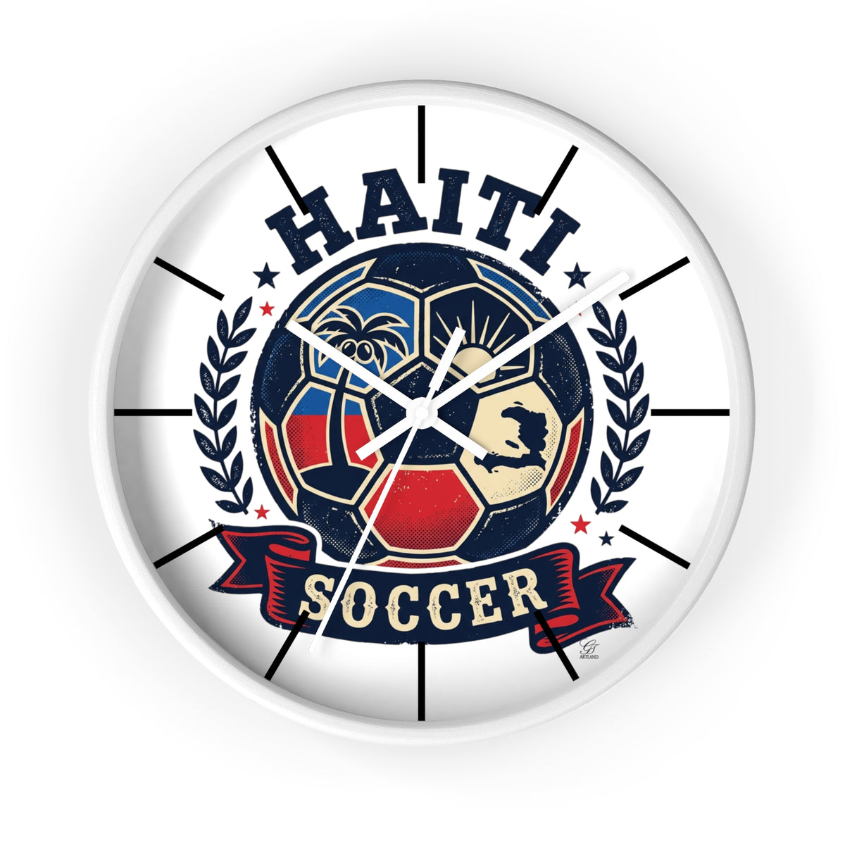 Haitian Soccer Ball Wall Clock