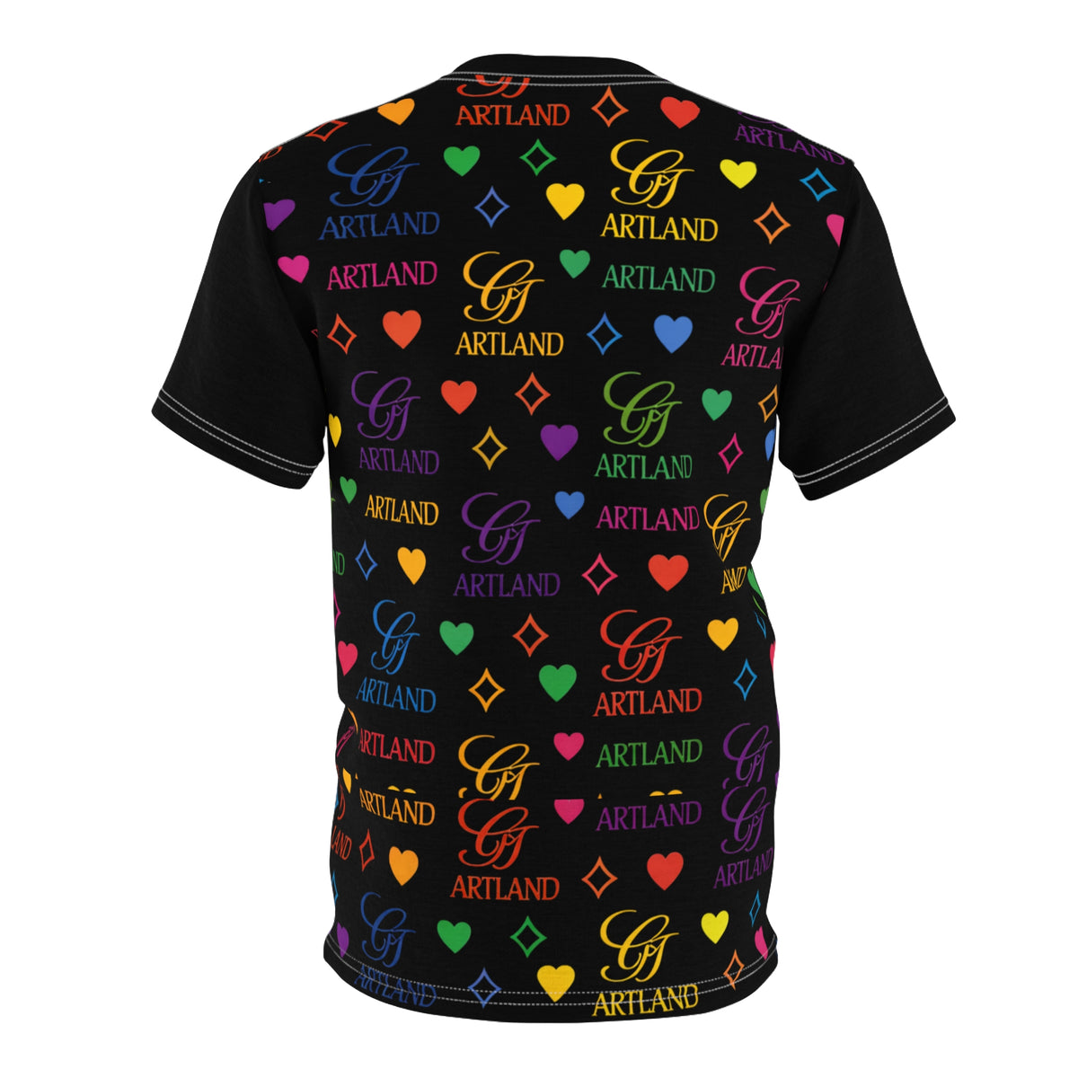 Colorful Shark GT Pop Art Designer Cut & Sew T-Shirt by GT Artland
