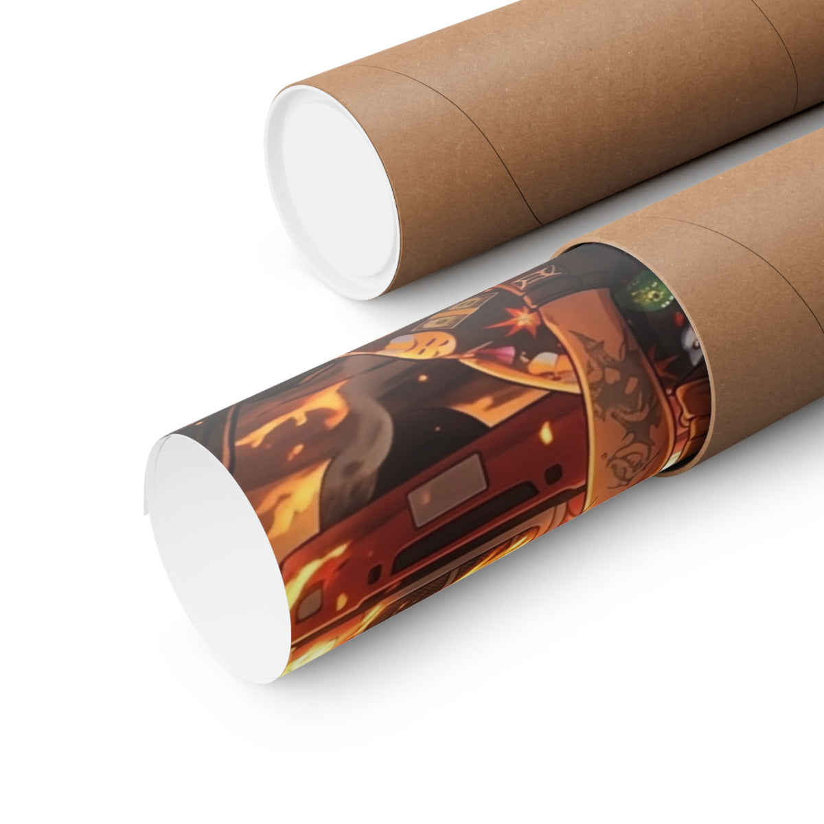 GT Soldier Clown Poster — Fiery Gamer Art Matte Vertical Print by GT Artland