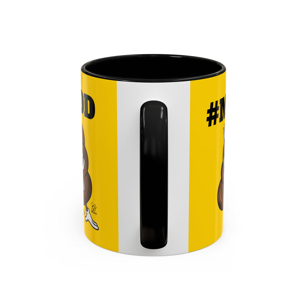 #MOOD Poop Emoji Accent Coffee Mug Yellow Edition — Funny 11/15oz Novelty Mug by GT Artland