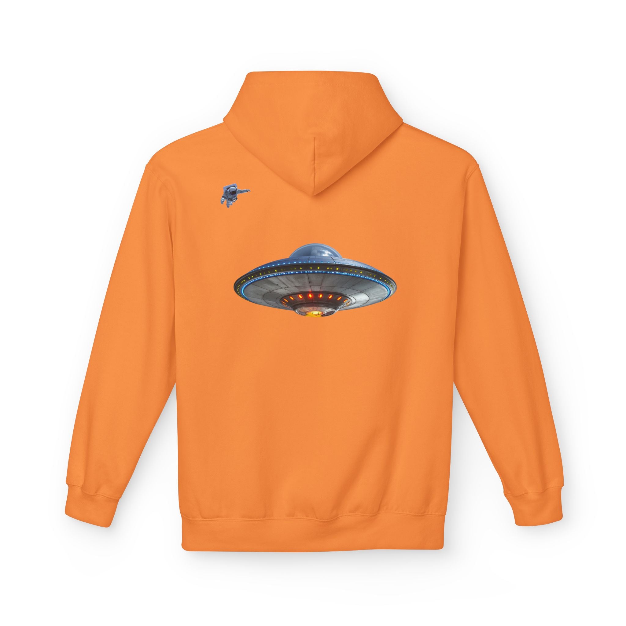 Retro UFO Spaceship Hoodie | Paranormal Alien Abduction Design