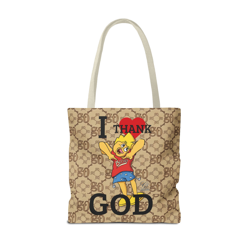 I  Thank God Tote Bag | URBAN CARTOON BY GT ARTLAND