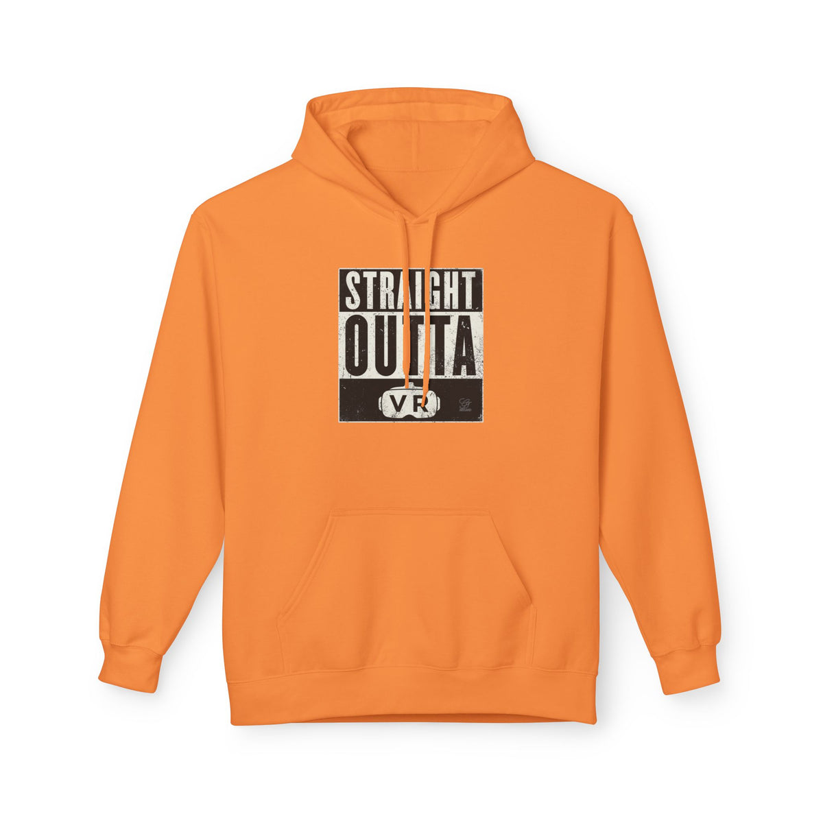 Straight Outta VR Hoodie | Retro Block Text Virtual Reality by GT Artland