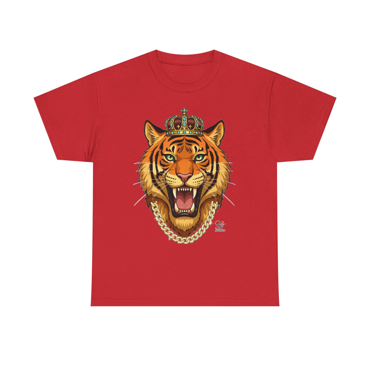 Crowned Roaring Tiger Tee | King Tiger Graphic T-Shirt by GT Artland