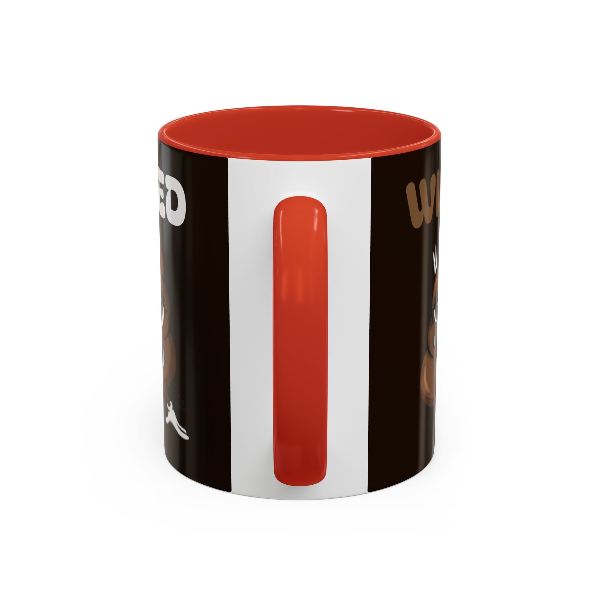 Coffee Mug - "Wired" Cute Poop Emoticon Design (11/15 oz) by GT Artland