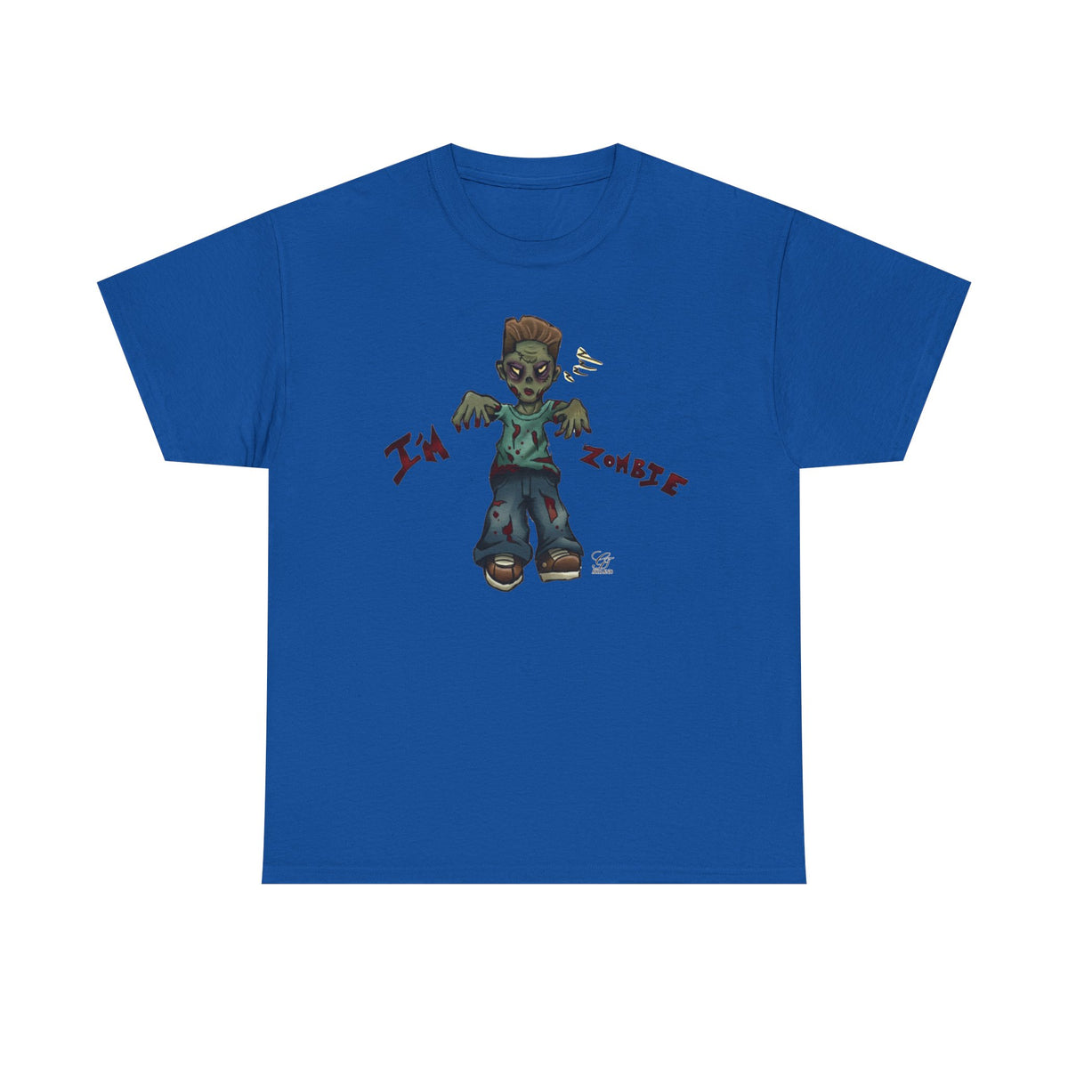 Cartoon Zombie Kid T-Shirt | I'm a Zombie, Halloween Tee by GT Artland