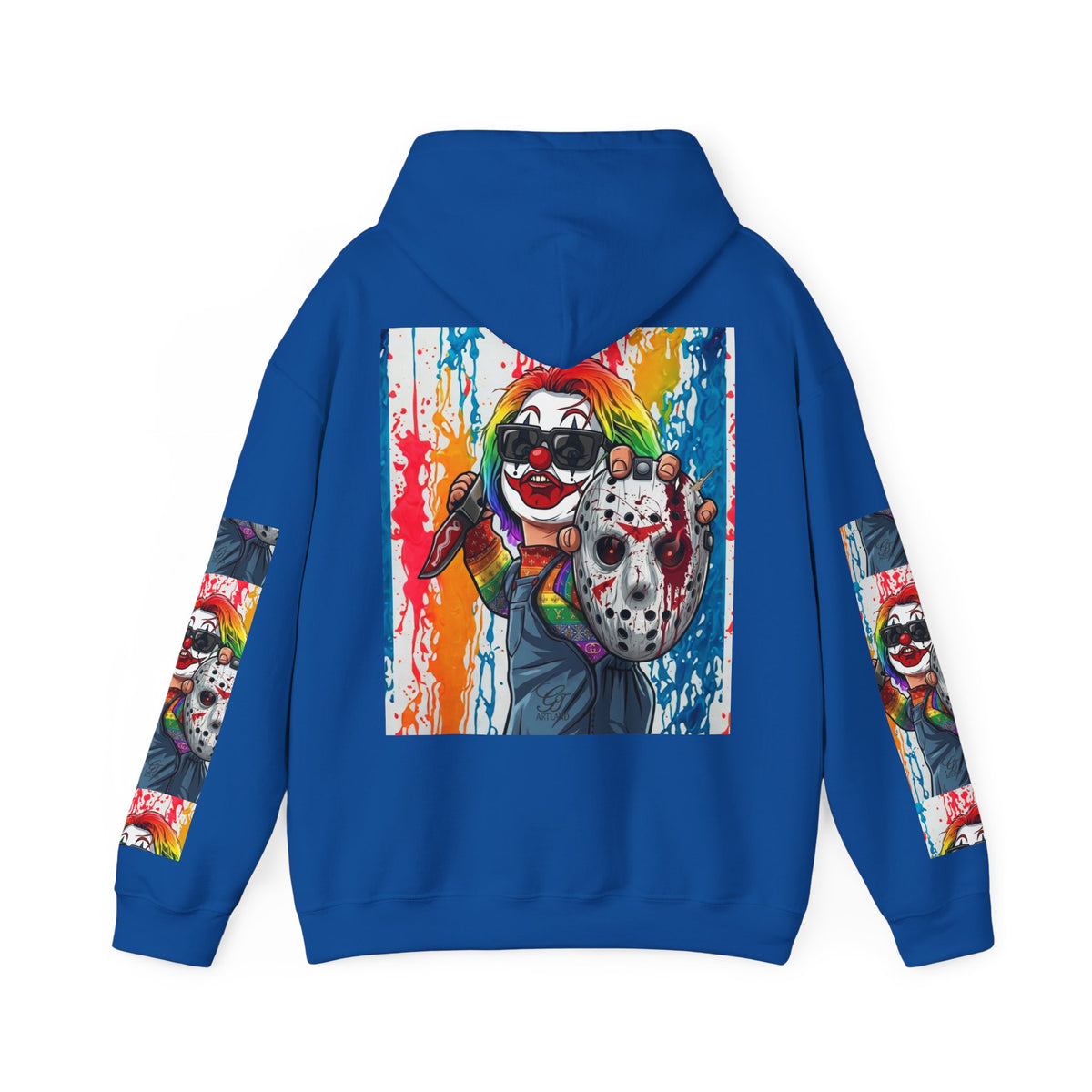 Rainbow Slasher Unisex Heavy Blend Hooded Sweatshirt by GT Artland