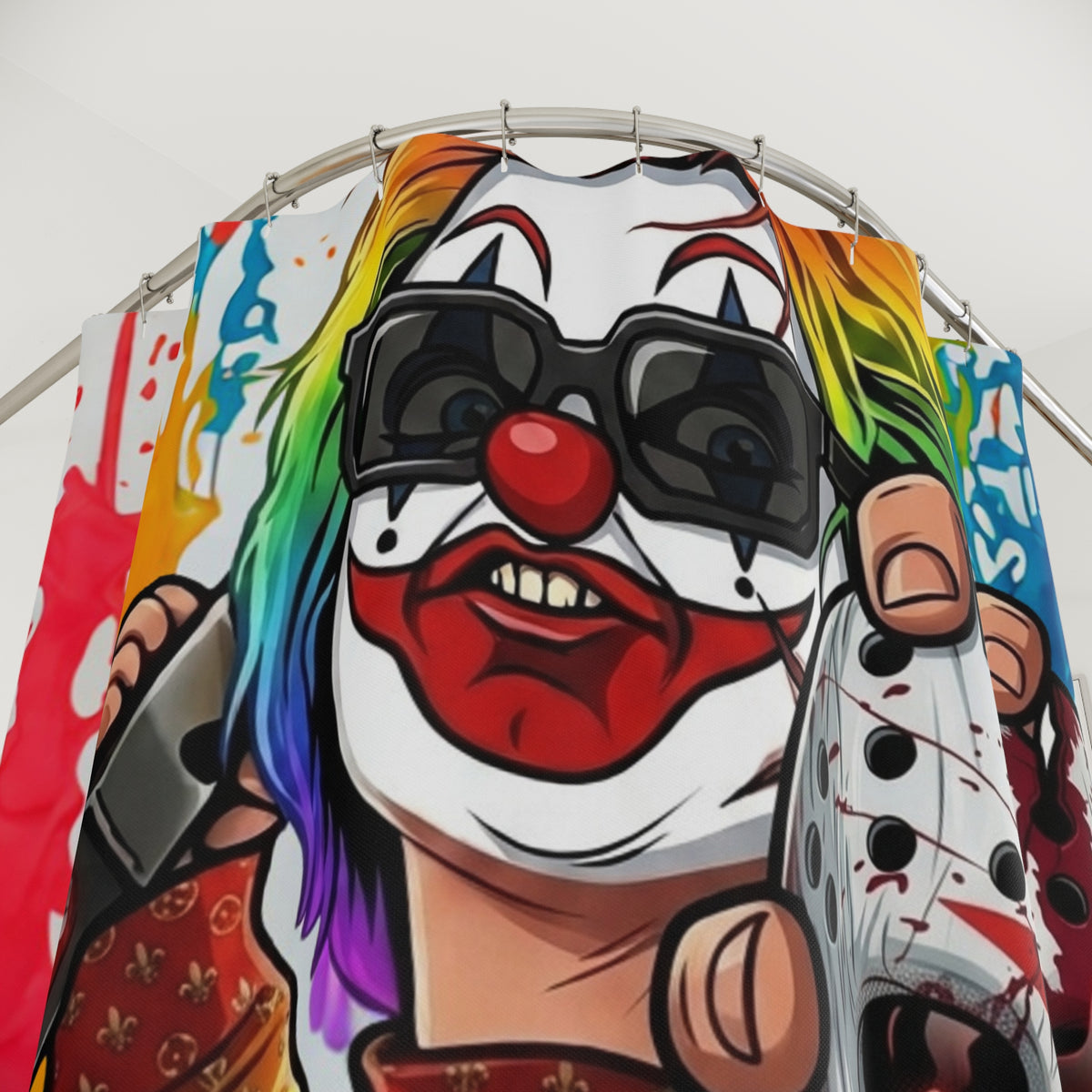 Rainbow Slasher Designer Bathroom Decor by GT Artland