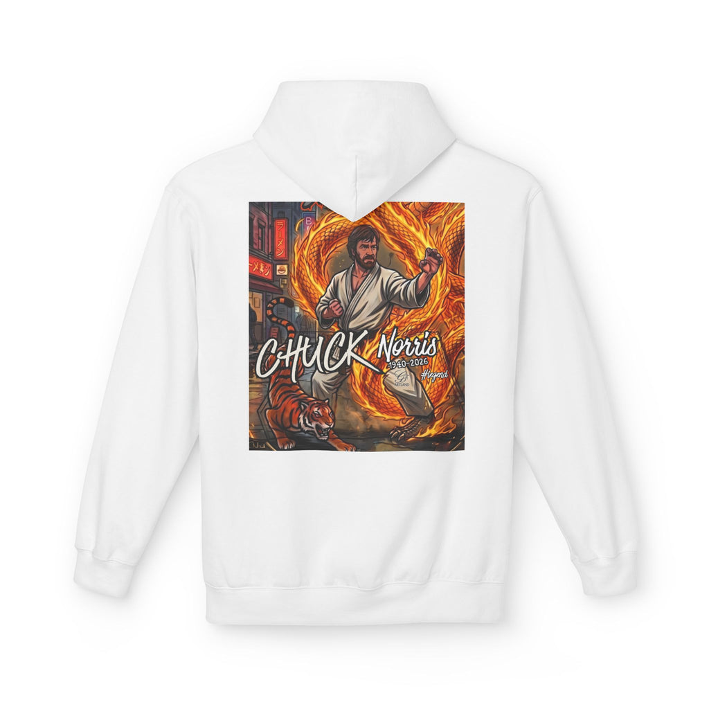 Chuck Norris Martial Arts Hoodie | Action Illustration, Retro Fight Scene by GT Artland