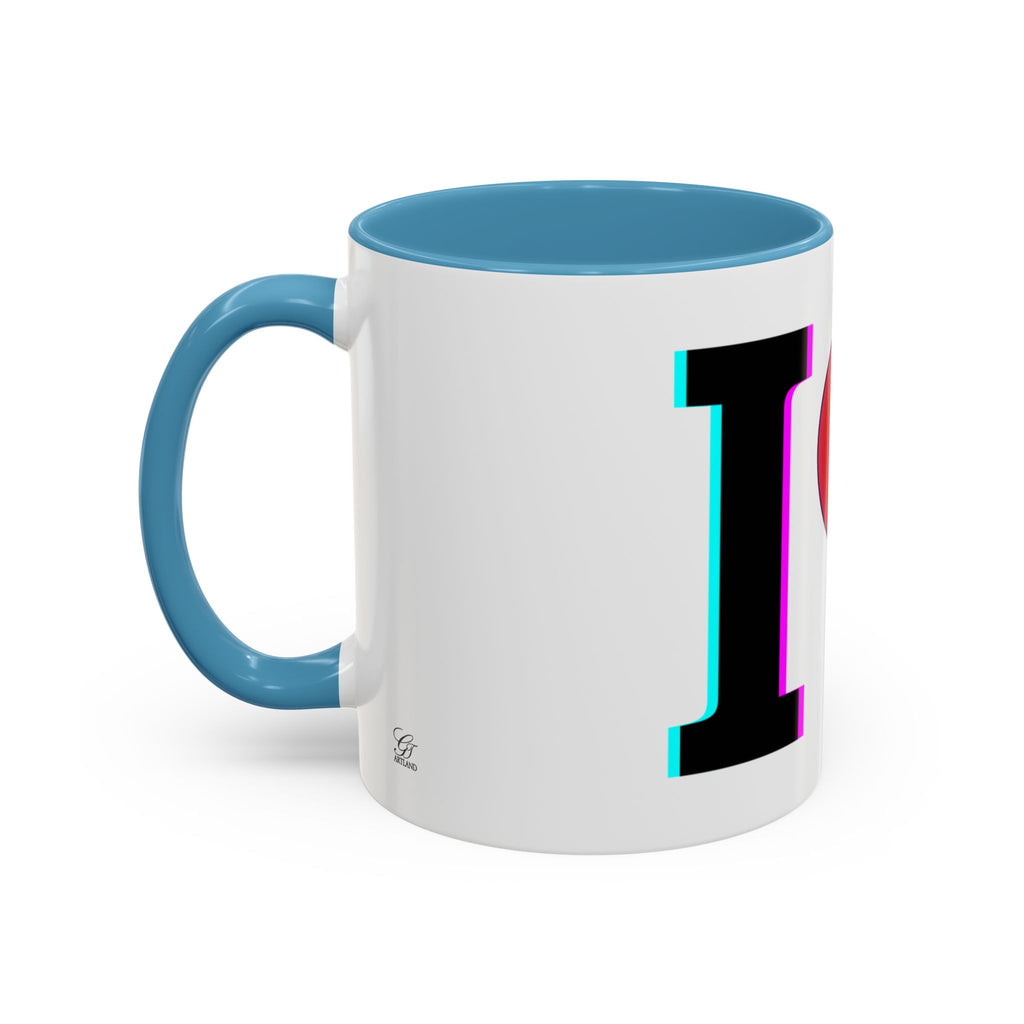Winking Heart Graphic Mug | Accent Coffee Mug 11oz 15oz