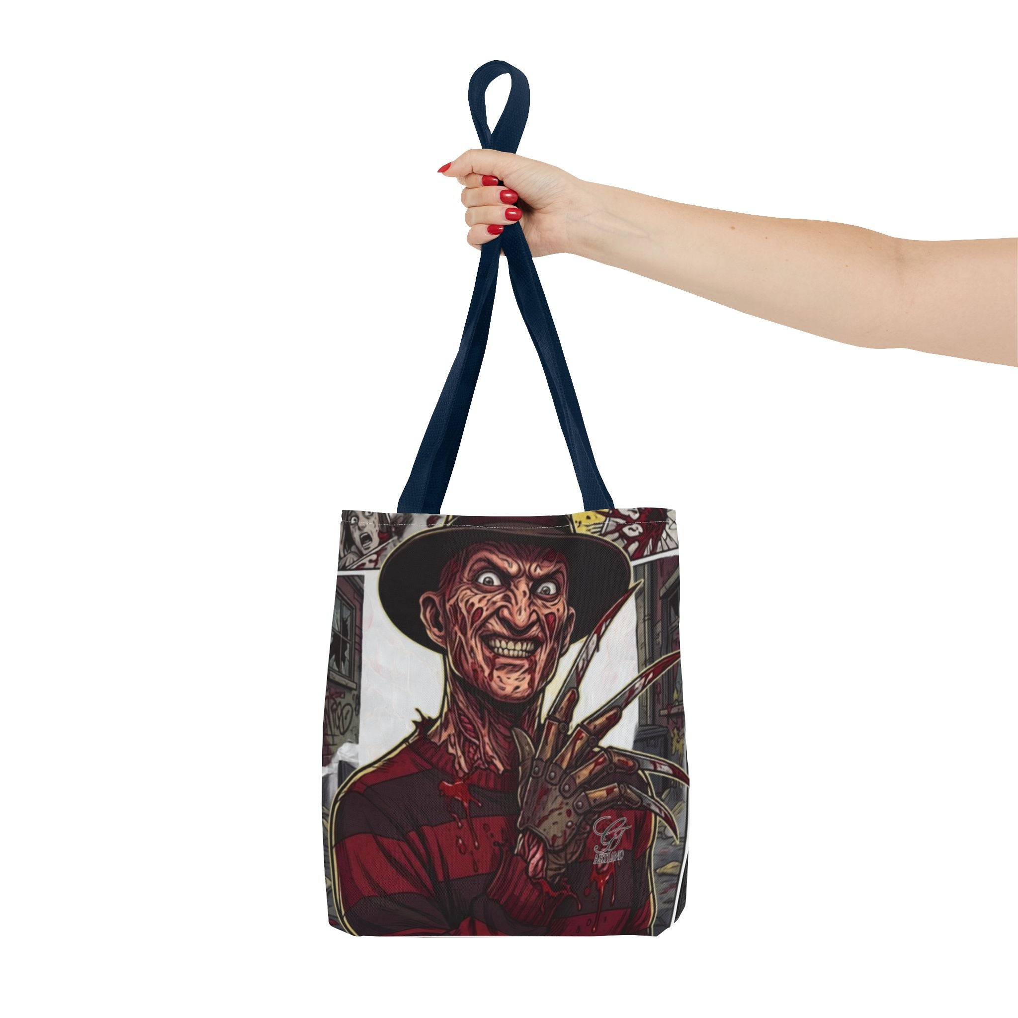 Elm Street Gangsta Horror Illustration TOTE BAG | Horror Slasher Artwork by GT Artland