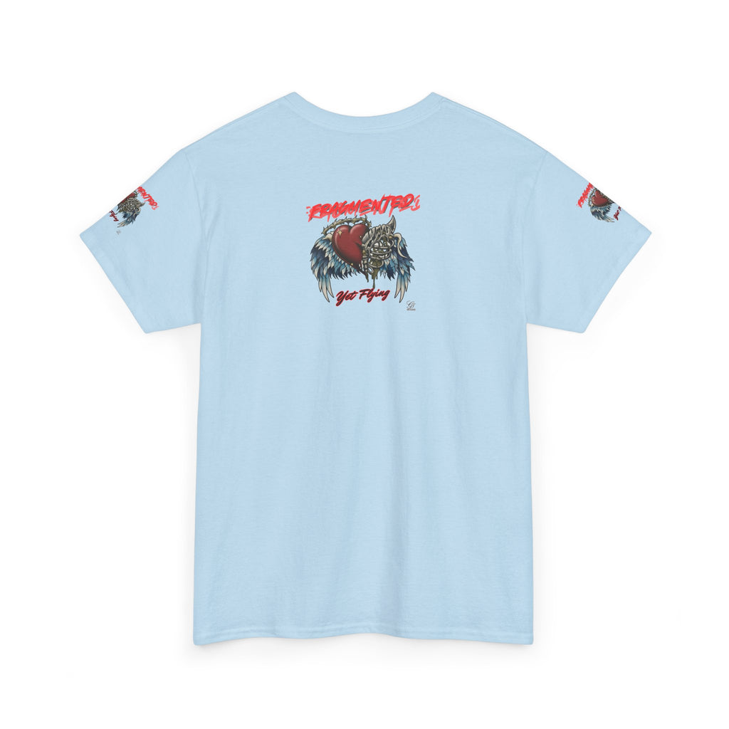 Fragmented Heart Wings tee | Broken Heart with Wings graphic