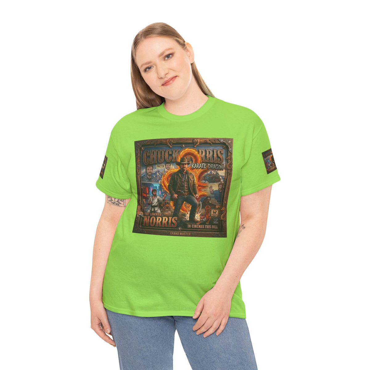 Retro Action Movie Poster T-Shirt | Vintage Fighter Hero Tee