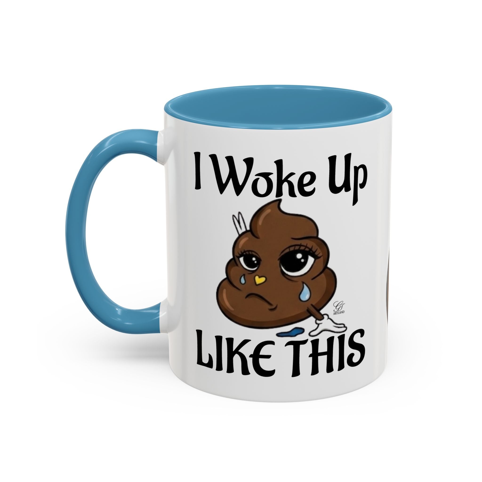 Sad Poop Emoji Coffee Mug – Funny Cute Collectors Novelty Accent Mug (11/15oz) by GT Artland
