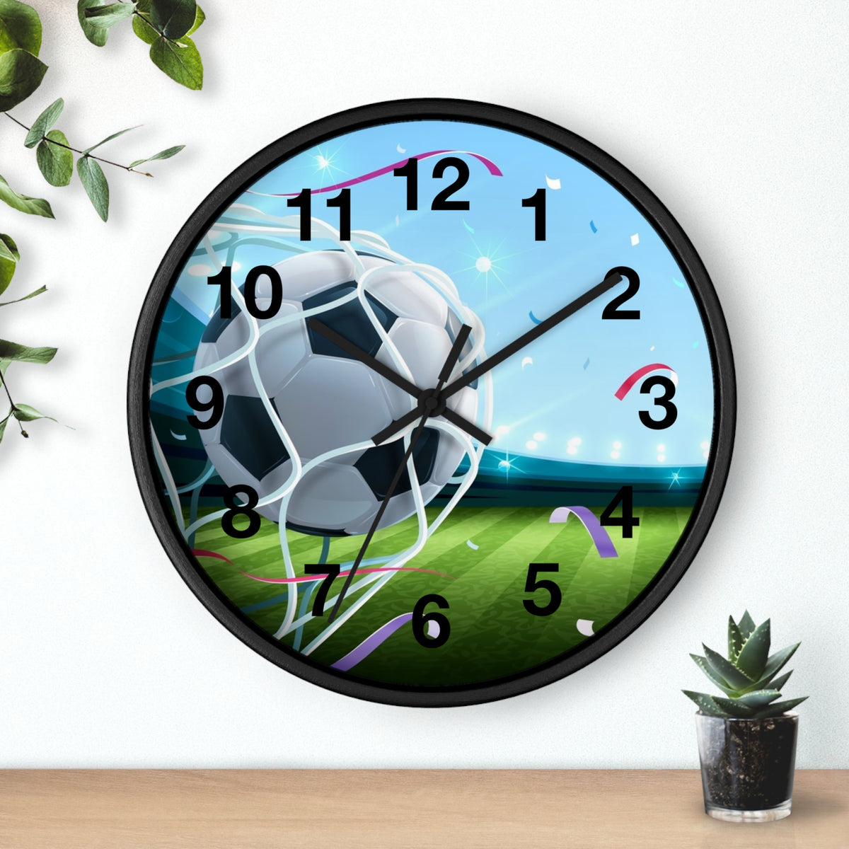 Soccer-Football Wall Clock
