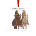 God Bless America Cowgirl Acrylic Ornament