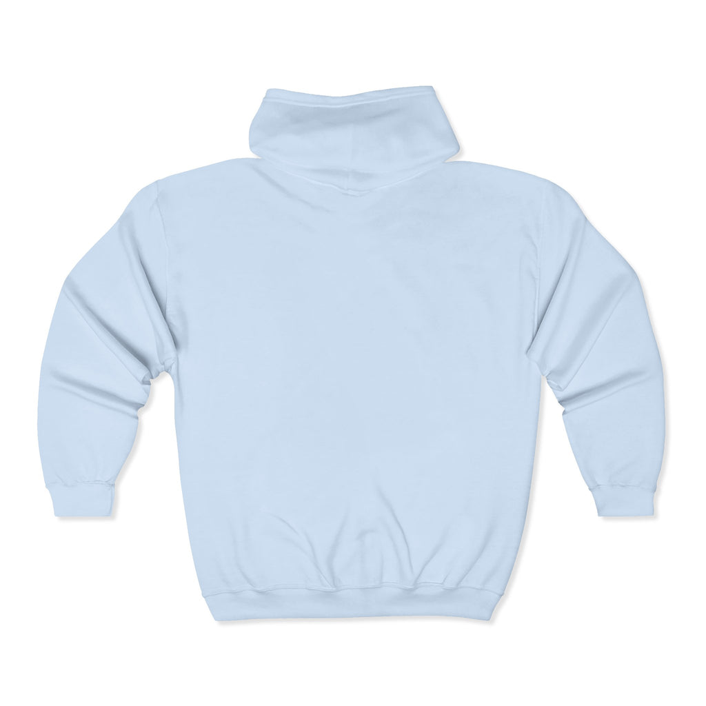 Unisex I LOVE Heavy Blend Full Zip Hooded Sweatshirt Hoodie | Full Zip Sweatshirt