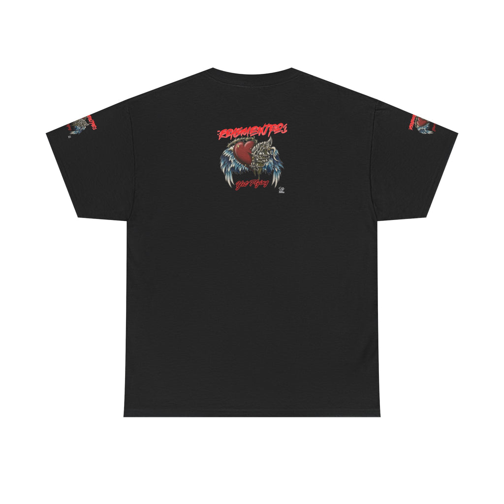 Fragmented Heart Wings tee | Broken Heart with Wings graphic
