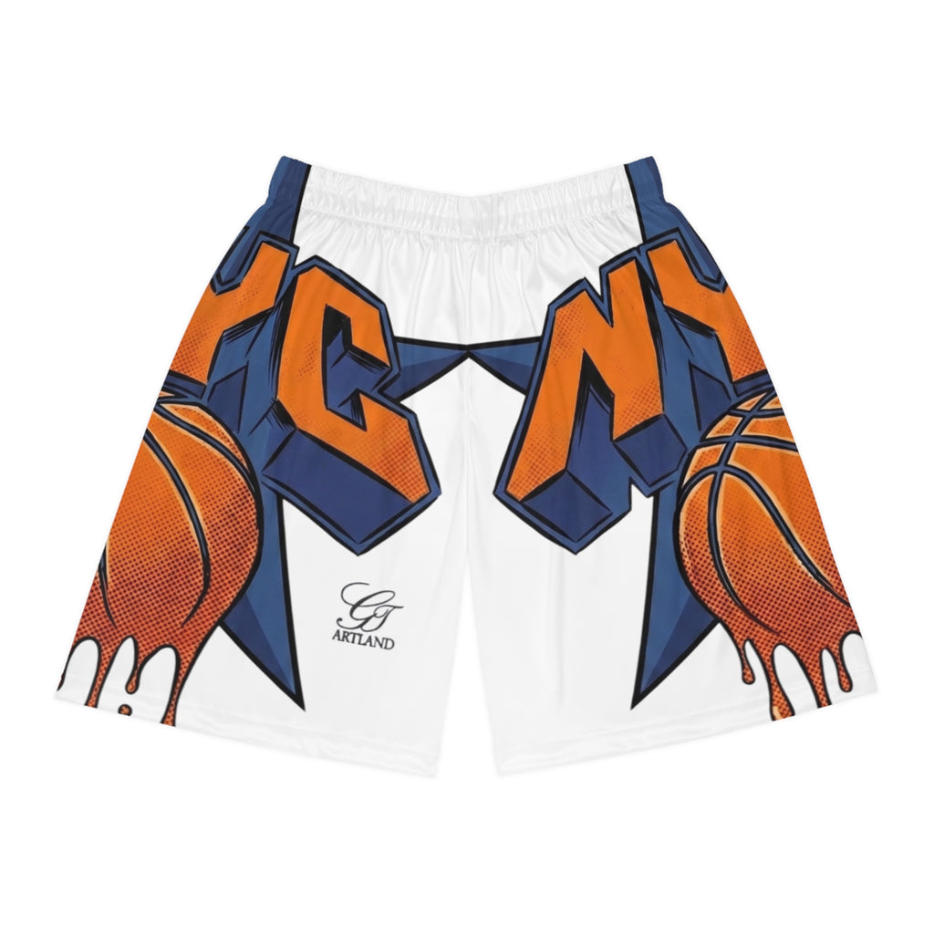 NY Graffiti Basketball Shorts | All-Over Print by GT Artland