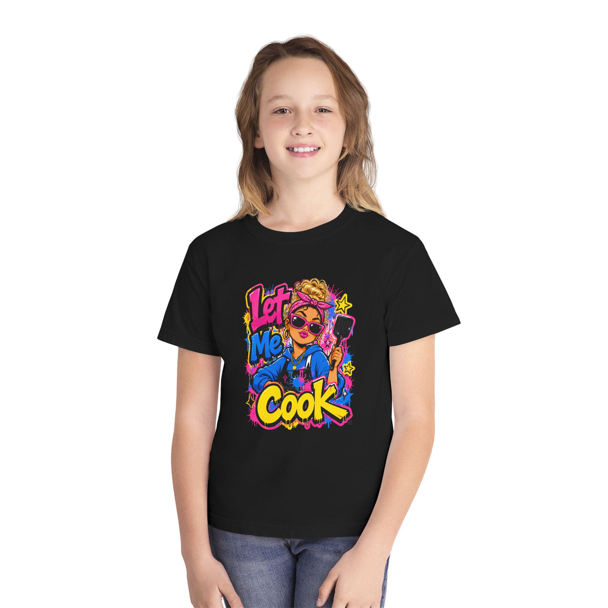 Let Me Cook Chef Girl Youth T-Shirt