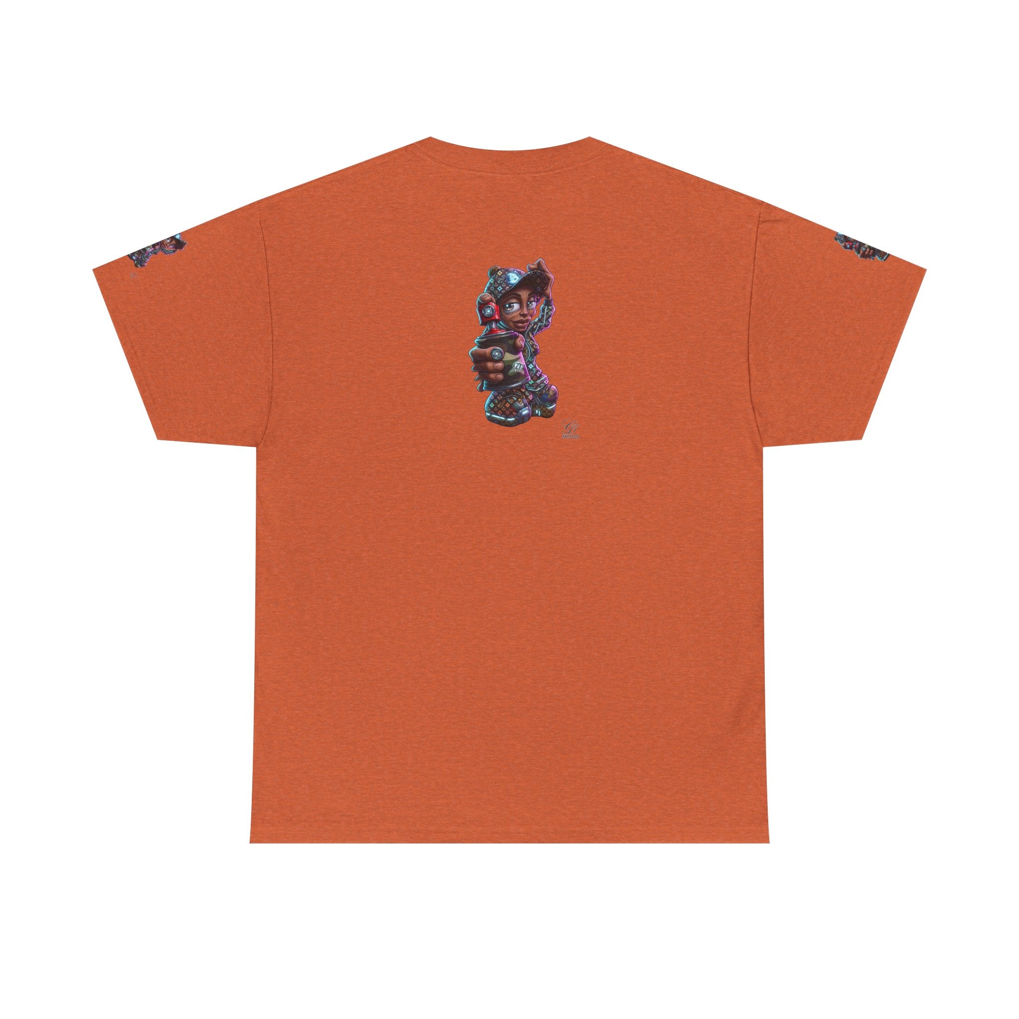 Ebony Futuristic Urban Spray Can Kid Gamer Tee - Cute Streetwear Graphic T-Shirt by GT Artland