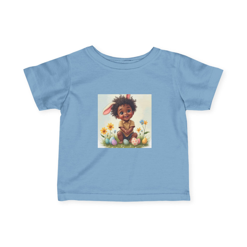 African American Baby Bunny Easter Eggs Infant Shirt