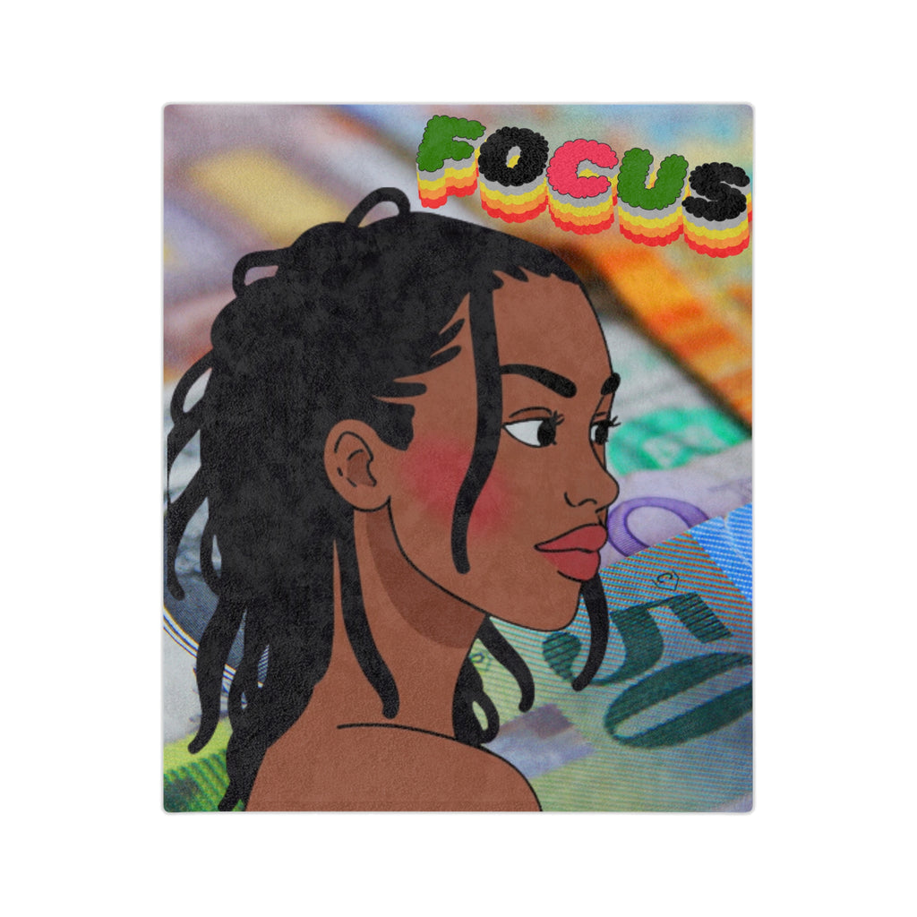 "Focus" Lady Velveteen Microfiber Blanket - Throw