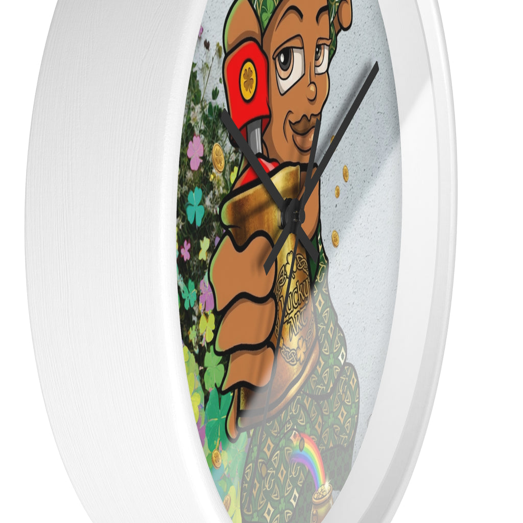 Spray Paint Kid Wall Clock