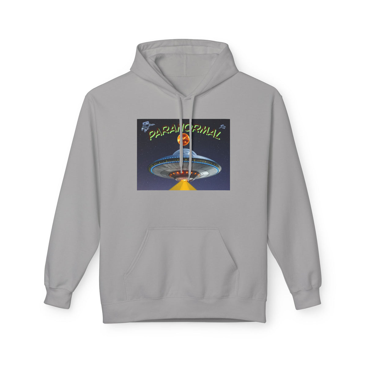 Retro UFO Spaceship Hoodie | Paranormal Alien Abduction Design