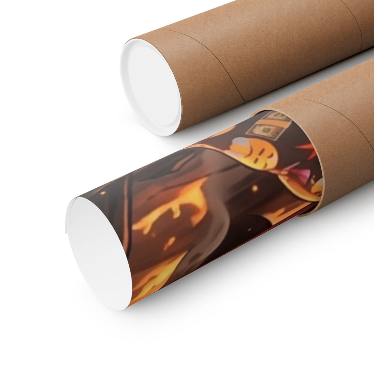 GT Soldier Clown Poster — Fiery Gamer Art Matte Vertical Print by GT Artland
