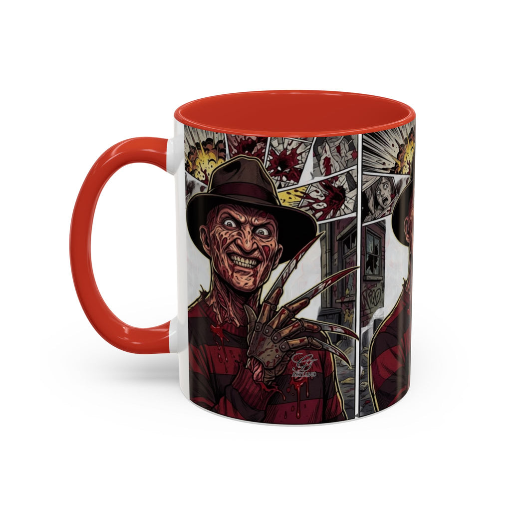 Elm Street Gangsta Horror Illustration COFFEE MUG | Horror Slasher Artwork by GT Artland