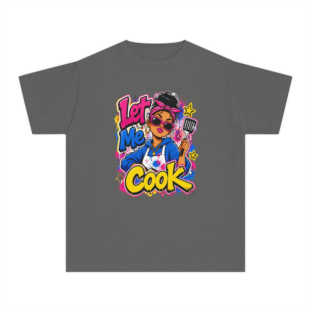 Let Me Cook Cartoon Chef Youth T-Shirt