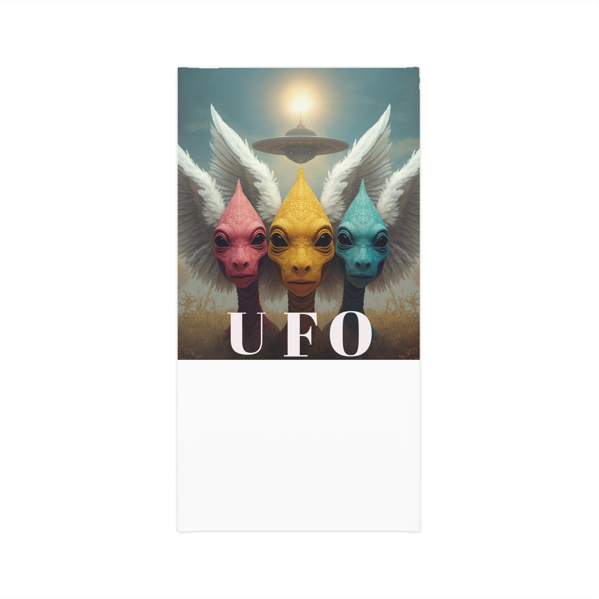 UFO Aliens with Wings Neck Gaiter | Lightweight Neck Mask