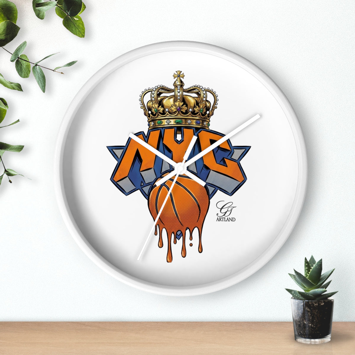Copy of Swag Dripping Basketball Wall Clock | Urban Sports Room Decor by GT Artland
