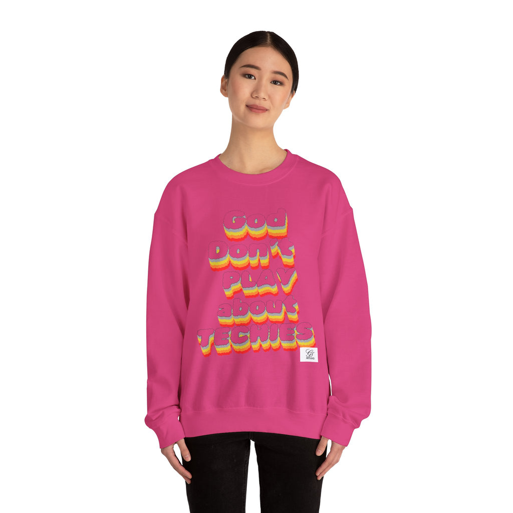 God Don't Play About Techies Unisex Crewneck Sweatshirt